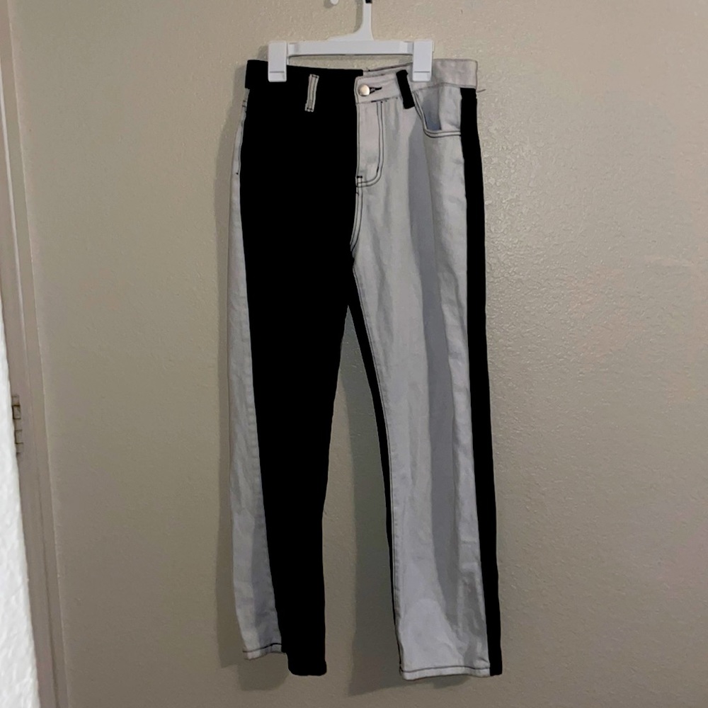 Brand New Cider Black and White Straight Jeans